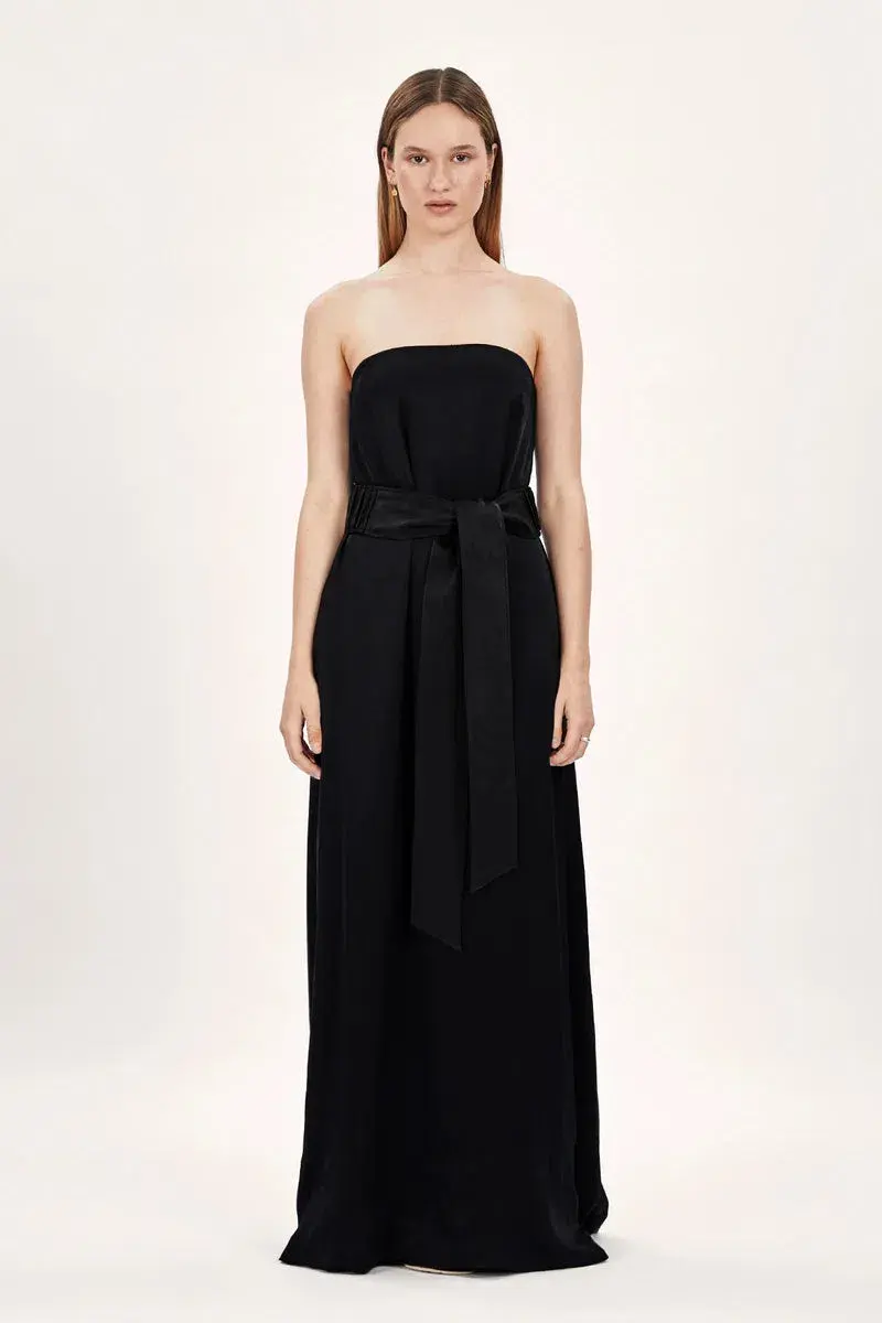 Ginger & Smart Cursive Gown Black Size 8 for rent on The Volte - main image