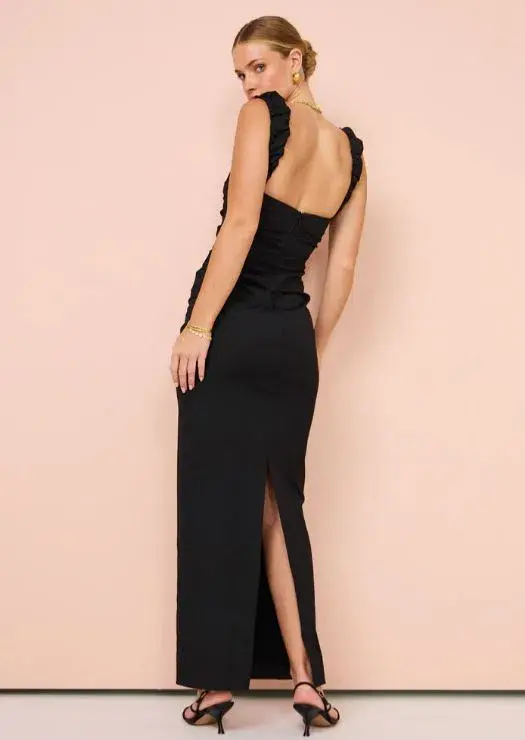 Sir Azul Balconette Gown in Black Size 1 (8) for rent on The Volte - main image