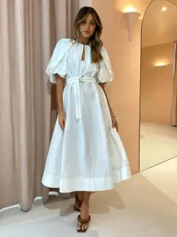 Acler Harlow Dress White Size 10 for rent on The Volte - image 1