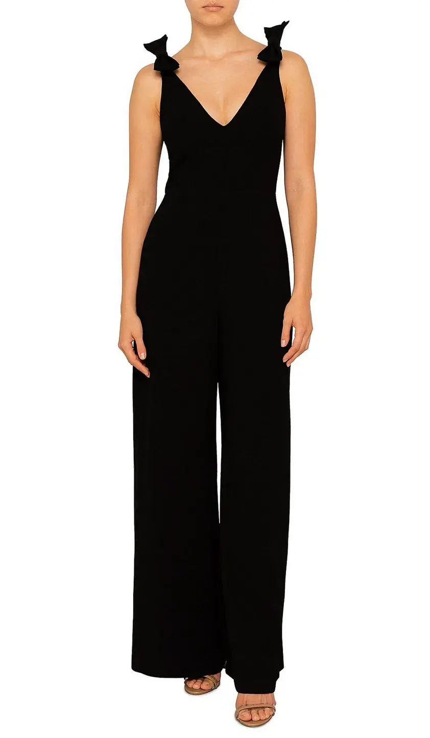 Zimmermann Wide Leg Jumpsuit Black Size 1 / AU 10 for rent on The Volte - main image