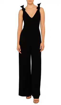 Zimmermann Wide Leg Jumpsuit Black Size 1 / AU 10 for rent on The Volte - image 2