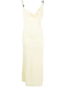 Christopher Esber Chain Link Cowl Neck Dress Yellow Size 10 for rent on The Volte - image 4