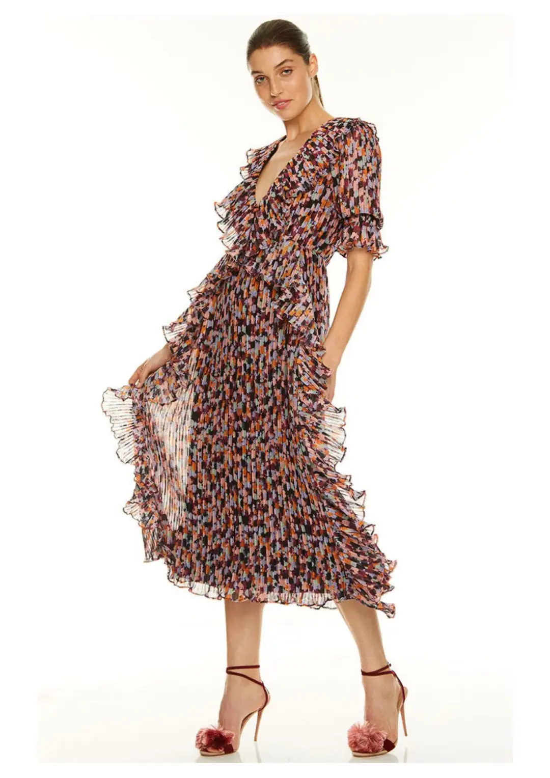 Talulah Sweet Sugar Midi Dress Floral Size L for rent on The Volte - main image