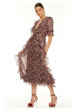 Talulah Sweet Sugar Midi Dress Floral Size L for rent on The Volte - image 1