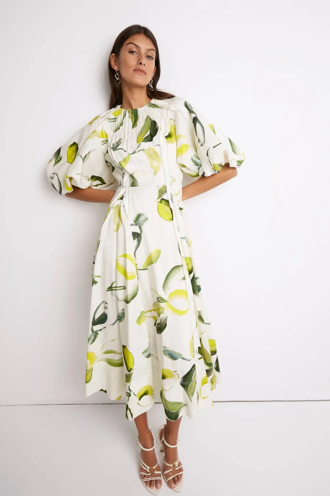Aje Zest Midi Dress Print Size XS / AU 6 for rent on The Volte - main image