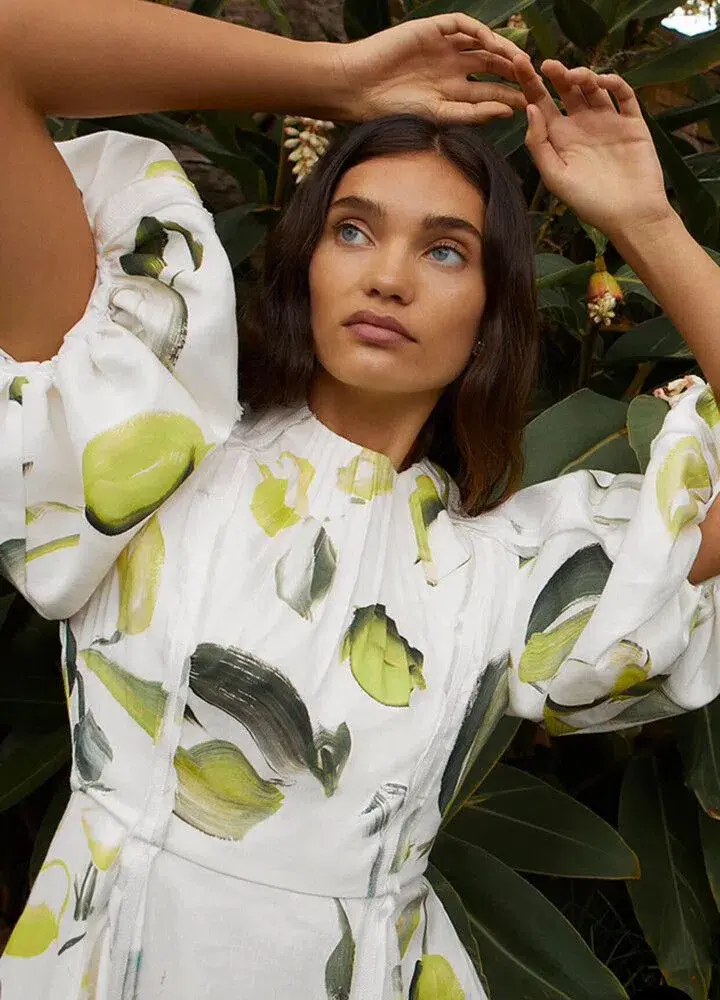 Aje Zest Midi Dress Print Size XS / AU 6 for rent on The Volte - main image