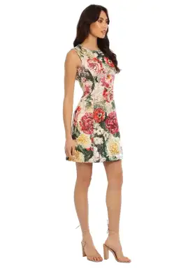 Dolce & Gabbana Papaveri Brocade Mini Dress Floral Size 10 for rent on The Volte - image 4
