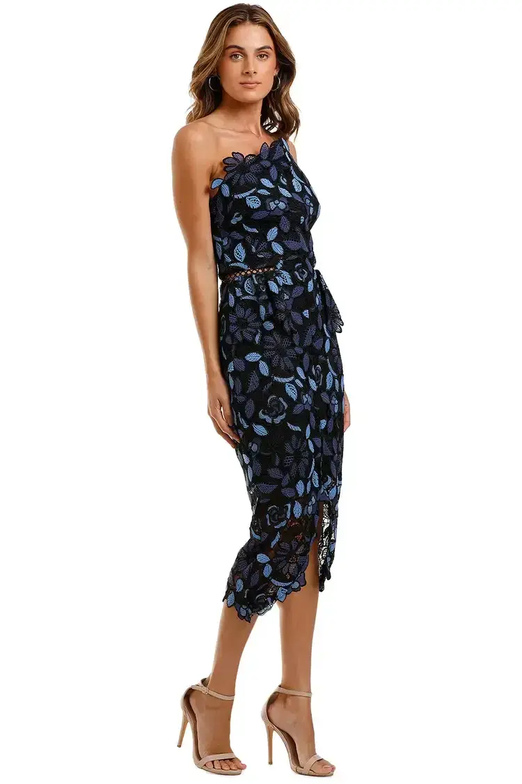 Elliatt Times Midi Dress in Blue Size 6 for rent on The Volte - main image