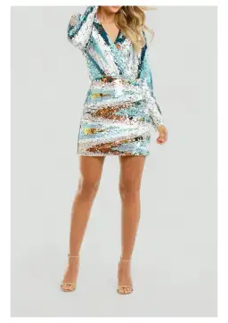 Elliatt Duet Mini Dress in Multi Size 14 for rent on The Volte - image 1