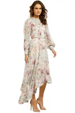 Elliatt Karishma Midi Dress in Multi Floral Size 10 for rent on The Volte - image 2