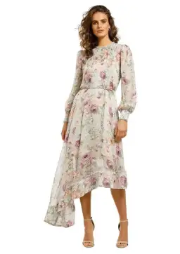 Elliatt Karishma Midi Dress in Multi Floral Size 10 for rent on The Volte - image 1