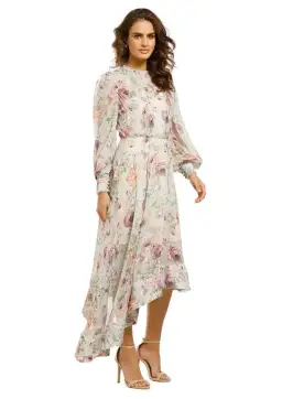 Elliatt Karishma Midi Dress in Multi Floral Size 12 for rent on The Volte - image 1
