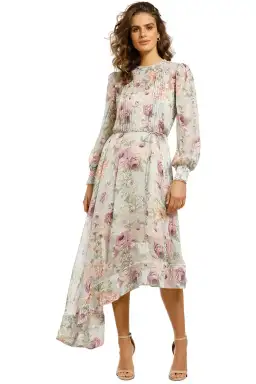 Elliatt Karishma Midi Dress in Multi Floral Size 12 for rent on The Volte - image 2