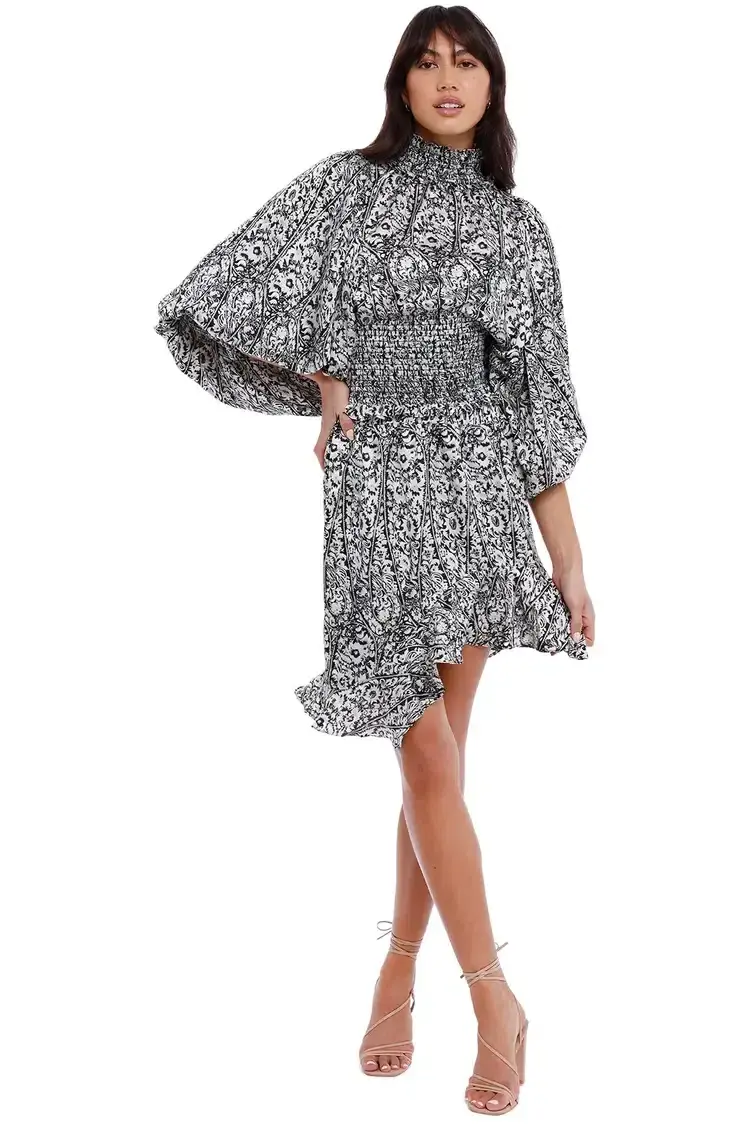 Elliatt Prevail Blouse and Mini Skirt Set Print Size 6 for rent on The Volte - main image