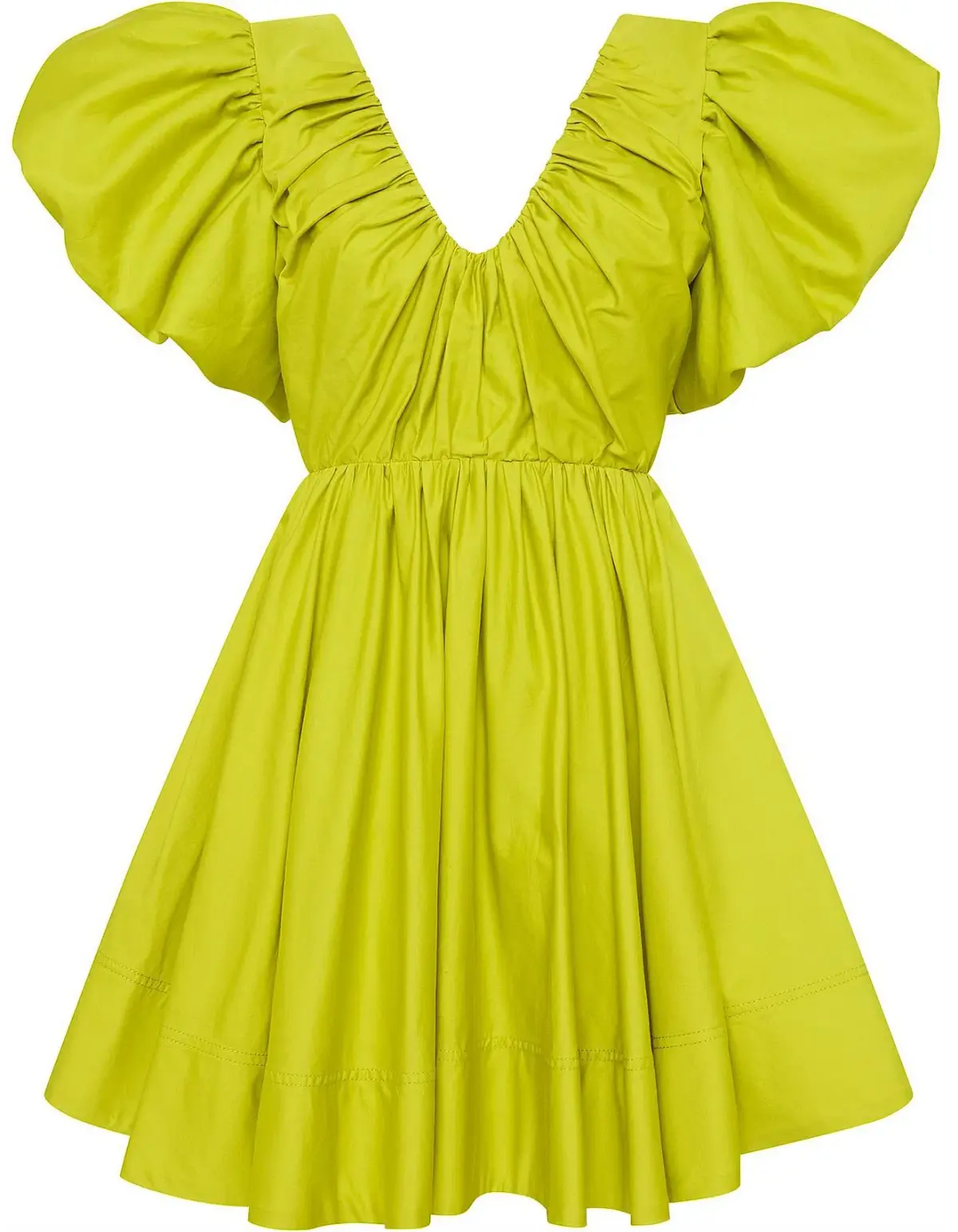 Aje Gretta Bow Back Mini Dress Green Size 6 - Image 5
