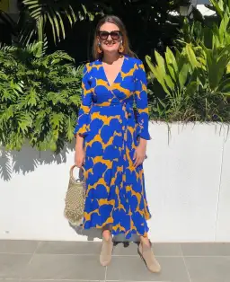 Mister Zimi Tamara Dress Cobalt Blue Size 6 for rent on The Volte - image 1