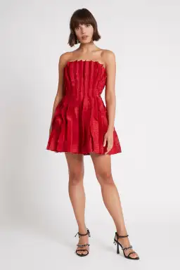Aje Hybrid Mini Dress Red Size 6 for rent on The Volte - image 1