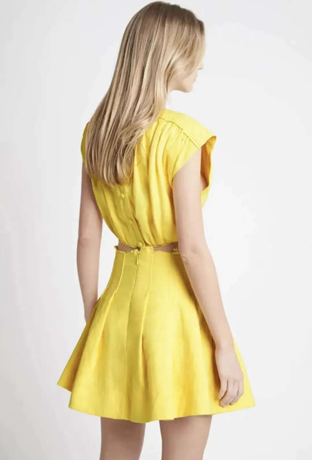 Aje Byblos Crop Skirt & Top Set Yellow Size 6-8 for rent on The Volte - main image