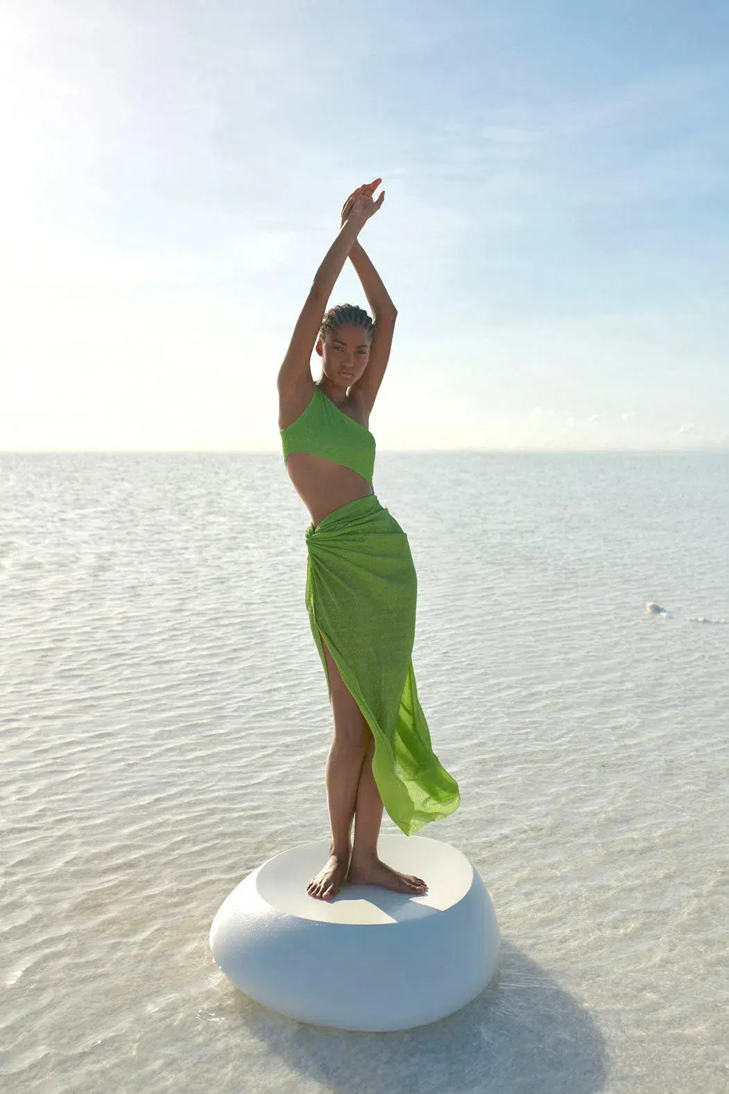 Baobab Zadeh Dress Jade Size M / Au 8 for rent on The Volte - main image