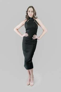 Misha Terra Dress Black Size 8 for rent on The Volte - image 1