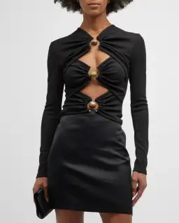 Christopher Esber Cut Out Detail Top Black Size 14 for rent on The Volte - image 2