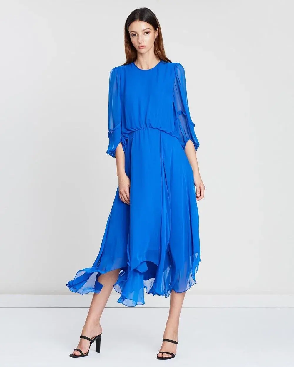 Camilla and Marc Dylan Dress Opium Blue Size 8 for rent on The Volte - main image