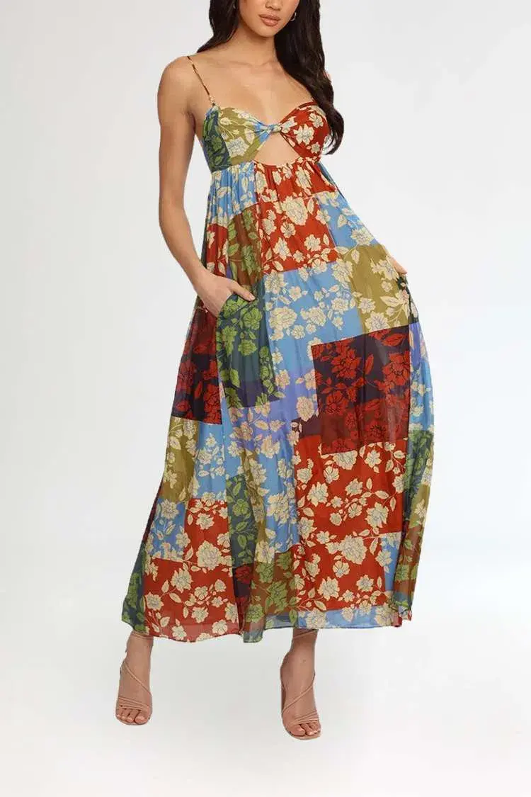Bec & Bridge Woodstock Maxi Dress Multi/Floral Size 8 for rent on The Volte - main image