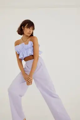 Sovere Studio Rapture Bodice and Pant Set Pale Peri Set Size 10 for rent on The Volte - image 1