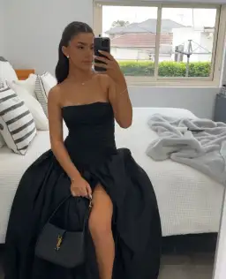 YSL Le 5 À 7 In Smooth Black Leather for rent on The Volte - image 2