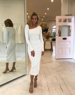 BEC AND BRIDGE iman dress in ivory size 6