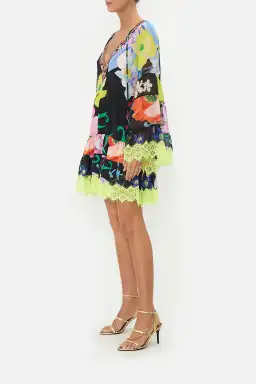 A-Line Gathered Panel Dress Away With The Fairies Size 16 for rent on The Volte - image 3