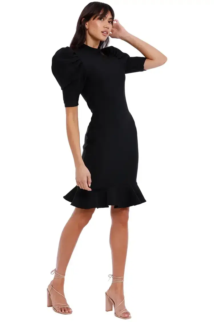 Elliatt Leona Dress in Black Size 14 for rent on The Volte - main image