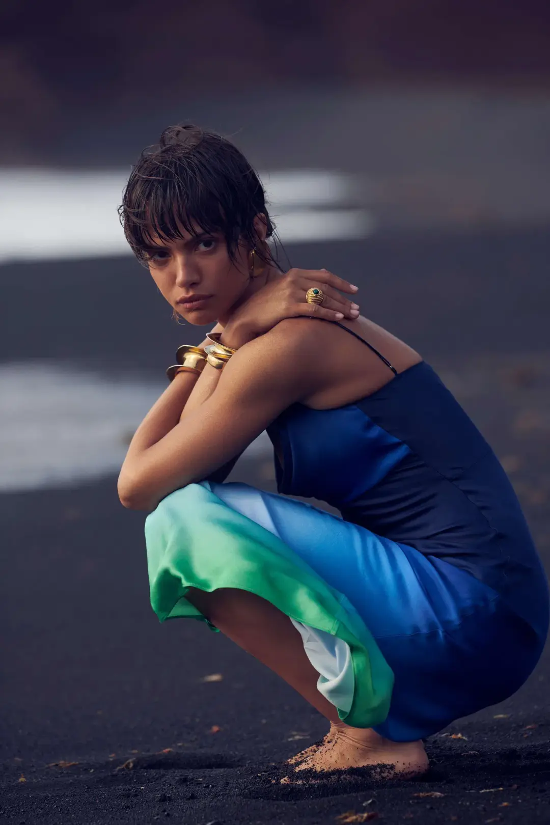 Rat & Boa Beliza Dress Ombre Print Size XS/Au 6 for rent on The Volte - main image