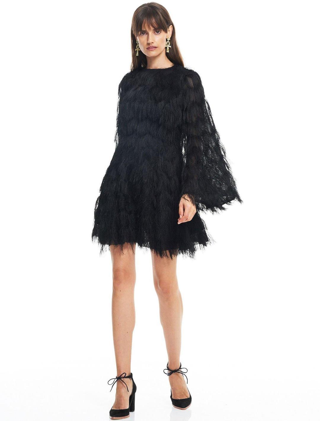 Talulah Eleanor Fringe Mini Dress for rent on The Volte - main image
