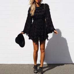 Talulah Eleanor Fringe Mini Dress for rent on The Volte - image 1
