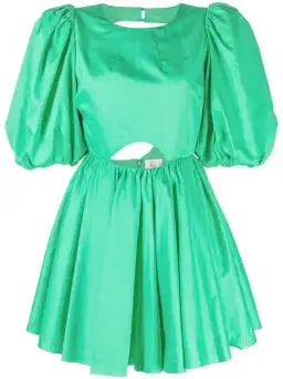 Aje Colette Cut Out Mini Dress Green Size 12 for rent on The Volte - image 5