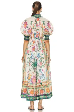 Zimmermann Ginger Swing Maxi Dress Cream Multi Size 4 / AU 16 for rent on The Volte - image 2