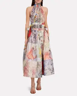 Zimmermann Botanica Halter Neck Gown Print Size 0 / AU 8 for rent on The Volte - image 1