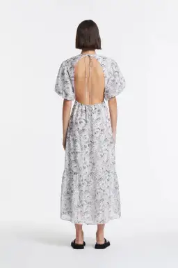 Sir the Label Caprice Open Back Midi Dress Floral Print Size 8 for rent on The Volte - image 2