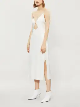Dion Lee Tessellate Cami Dress Ivory Size 8 for rent on The Volte - image 1