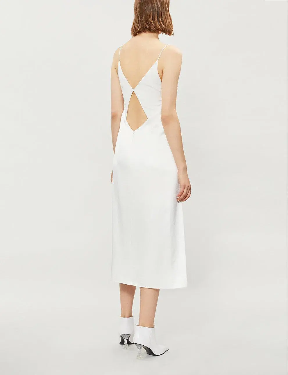 Dion Lee Tessellate Cami Dress Ivory Size 8 for rent on The Volte - main image
