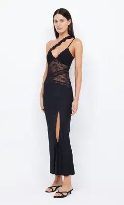 Bec & Bridge Ria Asym Maxi Dress Black Size 10 for rent on The Volte - image 3