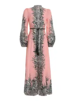Zimmermann Moonshine Billow Long Sleeve Dress Pink Size 1 / AU 10 for rent on The Volte - image 4