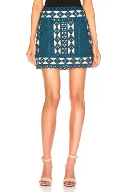 Zimmermann Moncur Studded Mini Skirt Teal Size 0 / AU 8 for rent on The Volte - image 2