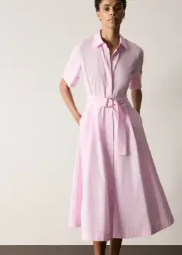 Trenery Cotton Poplin Shirt Dress Carnation Pink Size 8 for rent on The Volte - image 2