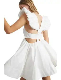 AJE Midsummer Mini Dress Ivory Size 12