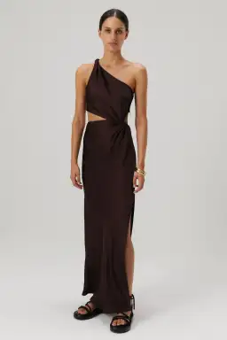 Misha Kristin Satin Gown Port Size 8 for rent on The Volte - image 1