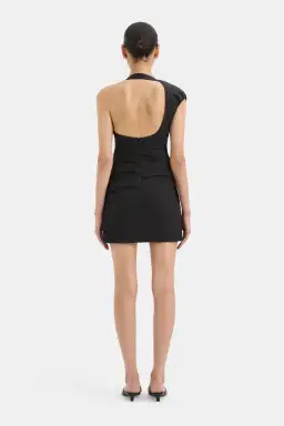 Sir the Label Azul Gathered Mini Dress Black Size 8 for rent on The Volte - image 2