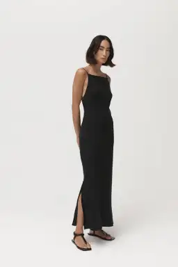 St. Agni Paris Maxi Dress Black Size S/Au 8 for rent on The Volte - image 1