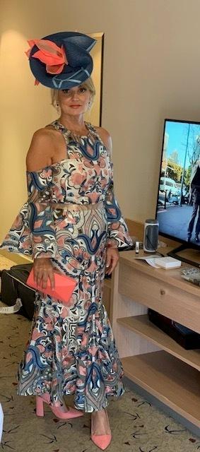 Thurley Carnival Cut Out Midi Dress Size 8 for rent on The Volte - main image